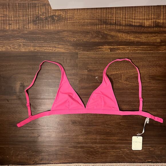 NWT PINK Intimately Free People Collagen Yarn Triangle Bralette - Small - Picture 2 of 8